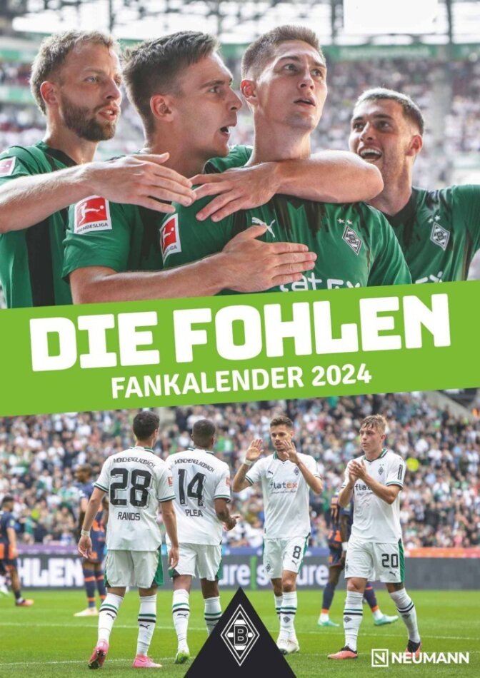 Borussia Mönchengladbach 2024 - Fußball-Kalender - Wand-Kalender - Fan-Kalender - 29,7x42 