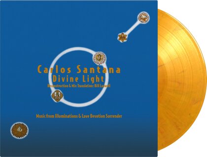 Santana - Divine Light : Reconstruction & Mix Translation By Bill Laswell (2023 Reissue, Music On Vinyl, Limited To 1500 Copies, Yellow, Red, Black Marbled Vinyl, 2 LPs)