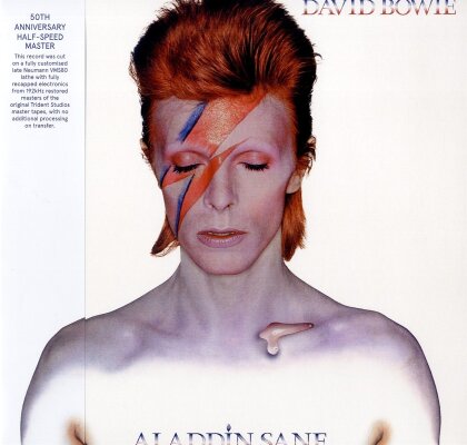 David Bowie - Aladdin Sane (2023 Reissue, 2013 Remaster, Black Vinyl, Half Speed Master, 50th Anniversary Edition, LP)