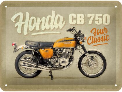 Blechschild. Honda / MC - CB750 Four
