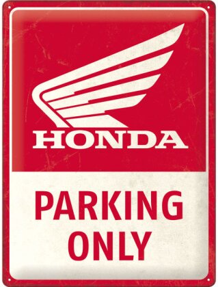 Blechschild. Honda / MC - Parking Only