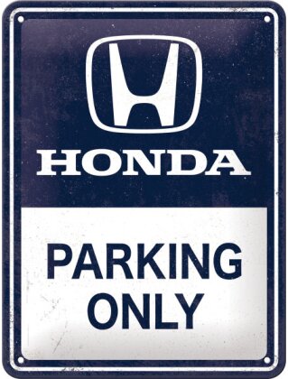 Blechschild. Honda / AM - Parking Only