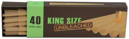 JCones King Size Unbleached 40pcs
