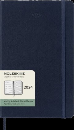 MOLESKINE® Geschäftsagenda Weekly, 13 x 21 cm saphir - Jahrgang 2024