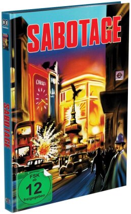 Sabotage (1936) (Cover B, Limited Edition, Mediabook, Blu-ray + DVD)