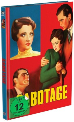 Sabotage (1936) (Cover C, Limited Edition, Mediabook, Blu-ray + DVD)