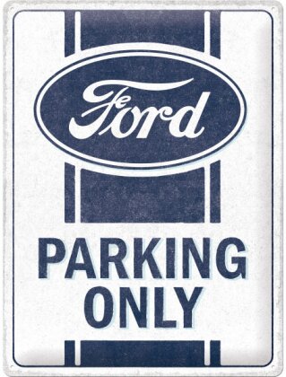 Blechschild. Ford / Parking Only