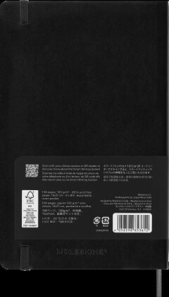 Smart Notebook Large plain soft black