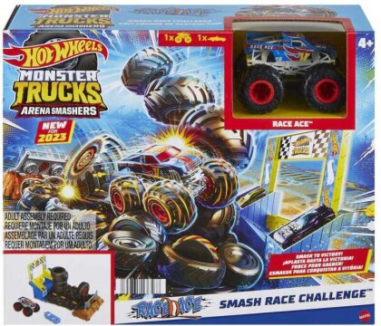 Hot Wheels Monster Trucks Arena World: Entry Challenge - Race Ace's Tire Smash Race