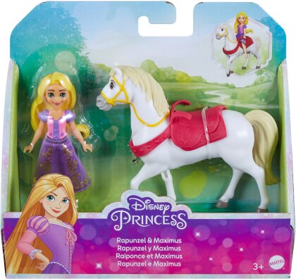 Disney Princess Rapunzel 11 cm & - Maximus. Puppe. Pferd.