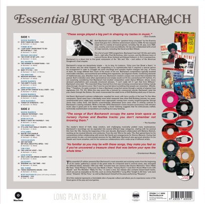 Burt Bacharach - Essential Recordings (2023 Reissue, Waxtime, LP)