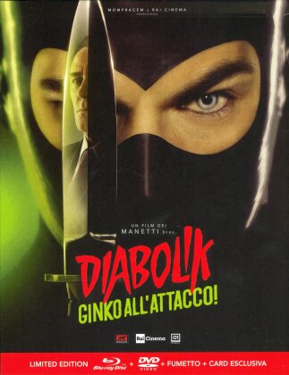 Diabolik - Ginko all'attacco! (2022) (+ Card, + Fumetto, Schuber, Edizione Limitata, Blu-ray + DVD)