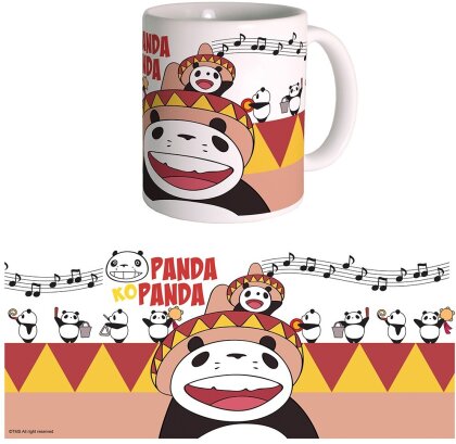 Panda Petit Panda - Mug classique Notes de musique 340 ml