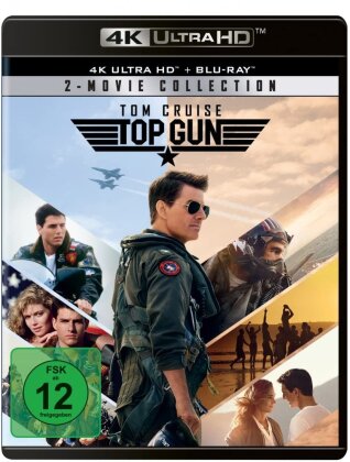 Top Gun (1986) / Top Gun: Maverick (2022) - 2 - Movie Collection (2 4K Ultra HDs + 2 Blu-rays)