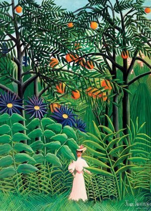 Woman in an Exotic Forest by Henri Rousseau (Puzzle)