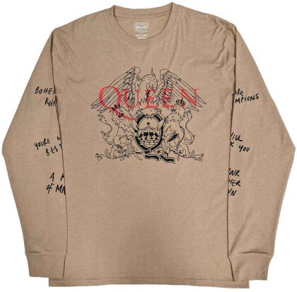 Queen Unisex Long Sleeve T-Shirt - Handwritten (Sleeve Print)
