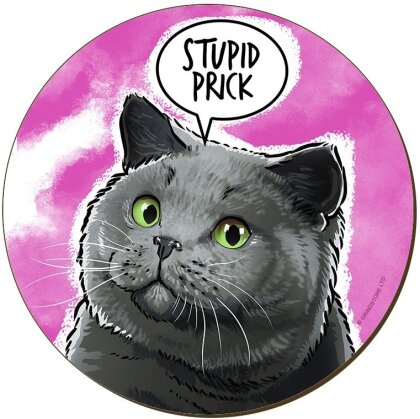 Cute But Abusive: Stupid Prick - Coaster