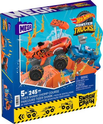 Mega Hot Wheels Tiger Shark - Crash Wettkampf Monster Trucks.