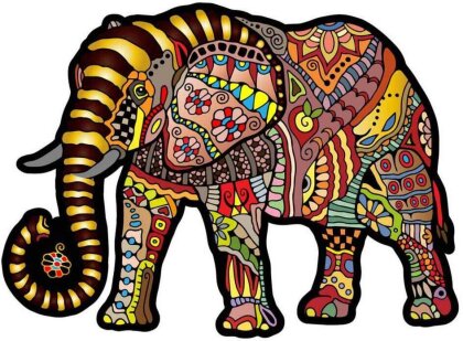 Puzzle Holz Magic Elephant L - 250 Teile, aussergewöhnliche