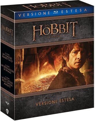 The Hobbit 1-3 - The Motion Picture Trilogy (Extended Edition, Riedizione, Versione Rimasterizzata, 9 Blu-ray)