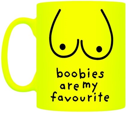 Boobies Are My Favourite - Neon Mug
