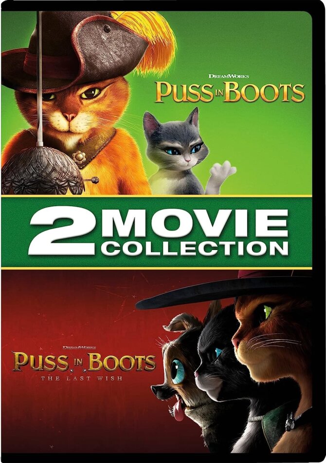 Puss in Boots (2011) / Puss in Boots 2: The Last Wish (2022) - 2 Movie Collection (2 DVDs)