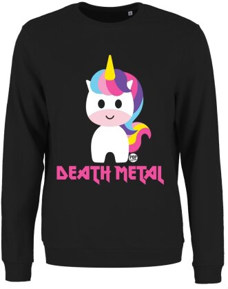 Pop Factory Death Metal Ladies Black Sweatshirt
