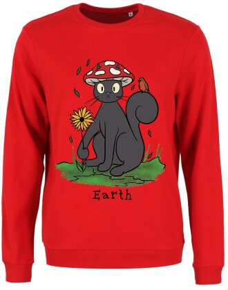 Spooky Cat: Earth - Ladies Sweatshirt