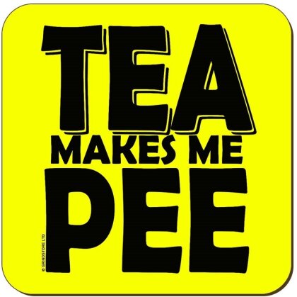 Tea Makes Me Pee - Neon Coaster