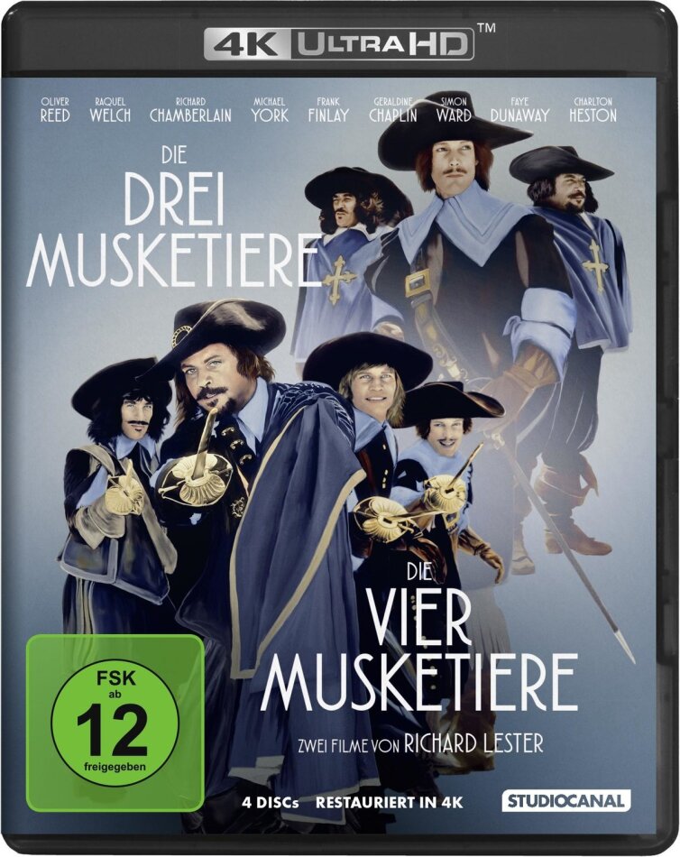 Die Musketiere - Einer für Alle - Alle für Einen! (2 4K Ultra HDs + 2 Blu-rays)