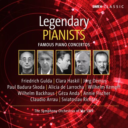 Friedrich Gulda (1930-2000), Clara Haskil, Jörg Demus, Paul Badura-Skoda & + - Legendary Pianists - Famous Piano Concertos (10 CD)
