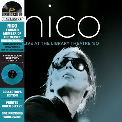 Nico - Live At The Library Theatre '80 (RSD 2023, Crystal Clear Blue Vinyl, LP)