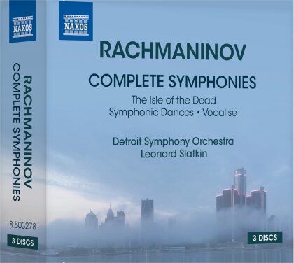 Detroit Symphony Orchestra, Sergej Rachmaninoff (1873-1943) & Leonard Slatkin - Symphonies Nos. 1-3 Isle Of The Dead (3 CDs)