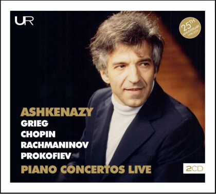 Edvard Grieg (1843-1907), Frédéric Chopin (1810-1849), Sergej Rachmaninoff (1873-1943), Serge Prokofieff (1891-1953) & Vladimir Ashkenazy - Piano Concertos Live (2 CDs)