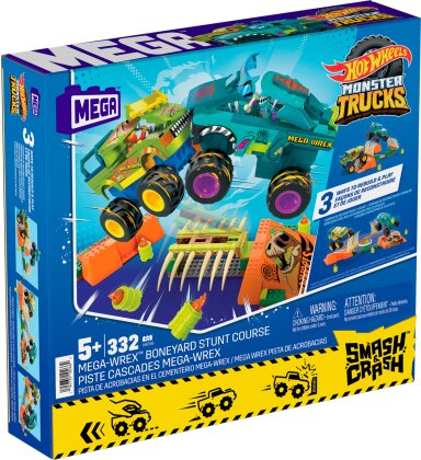 Mega Monster Trucks Mega-Wrex - Knochen Crash Stuntbahn, 2