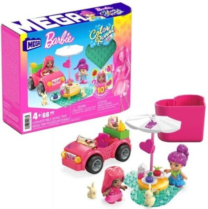 Mega Bloks Barbie - Barbie Color Reveal Convertible Road Trip