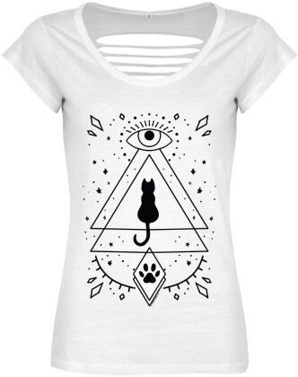 Mystical Kitten - Ladies Razor Back T-Shirt
