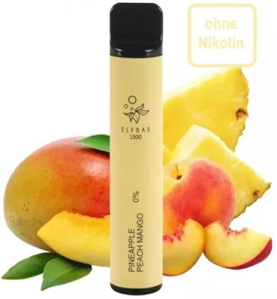 Elf Bar - Pineapple Peach Mango (1500, ohne Nikotin) - E-Zigarette