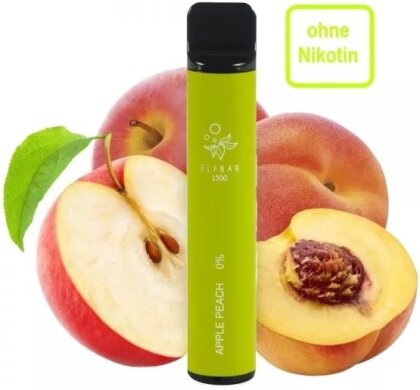 Elf Bar - Apple Peach (1500, ohne Nikotin) - E-Zigarette