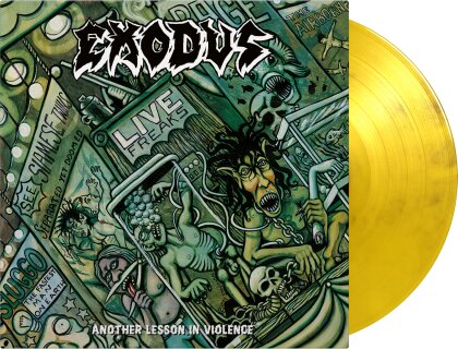 Exodus - Another Lesson In Violence (2023 Reissue, Music On Vinyl, Limited to 1000 Copies, Yellow/Black Vinyl, 2 LPs)