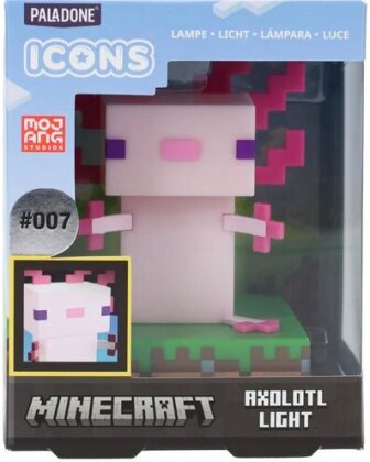 Merc LEUCHTE Axolotl Minecraft Icon Paladone