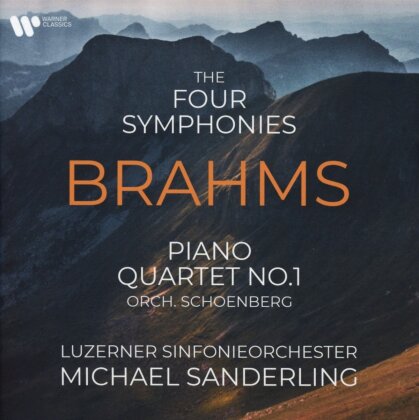 Johannes Brahms (1833-1897), Michael Sanderling & Luzerner Sinfonieorchester - The Four Symphonies - Piano Quartet No. 1 (orch. Schoenberg) (Boxset, 5 CD)