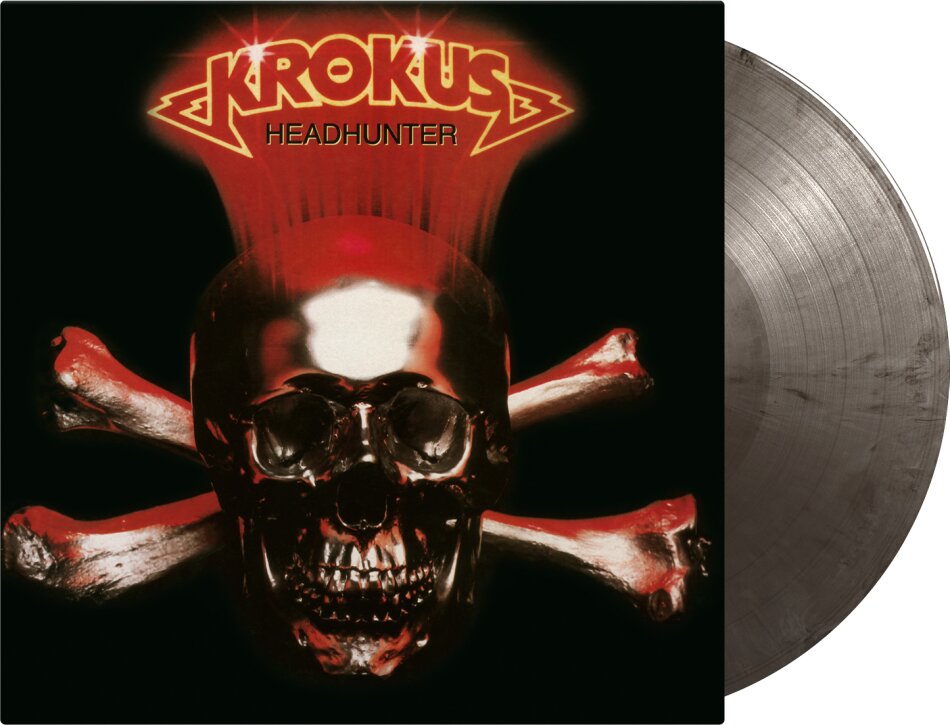 Krokus - Headhunter (2023 Reissue, Music On Vinyl, Limited To 1500 Copies, Numbered, 40th Anniversary Edition, Silver & Black Marbled Vinyl, LP)