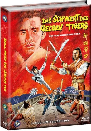 Das Schwert des gelben Tigers (1971) (Cover A, Wattiert, Édition Limitée, Mediabook, Uncut, 2 Blu-ray + DVD)