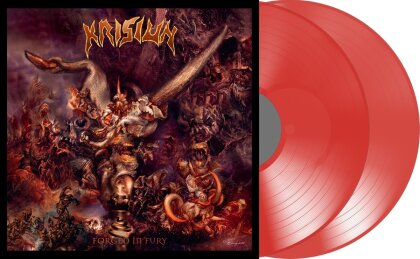 Krisiun - Forged In Fury (2023 Reissue, Listenable Records, Limited Edition, Red/Clear Vinyl, 2 LPs)