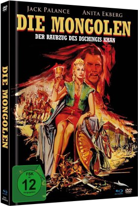 Die Mongolen (1961) (Kinoversion, Limited Edition, Mediabook, Uncut, Blu-ray + DVD)