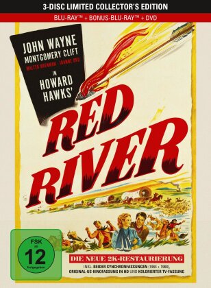 Red River (1948) (Limited Collector's Edition, Restaurierte Fassung, 2 Blu-rays + DVD)