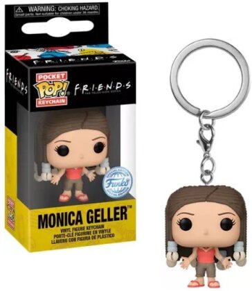 Friends: Funko Pop! Pocket Keychain - Monica w/ Braids (Portachiavi)