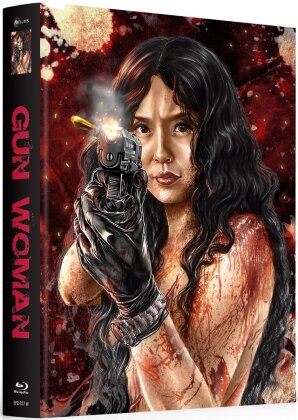 Gun Woman (2014) (Cover D, Wattiert, Edizione Limitata, Mediabook, Uncut, Blu-ray + DVD)