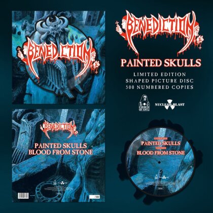 Benediction - Painted Skulls (Limited Edition, Shaped Picture Disc, 12" Maxi)
